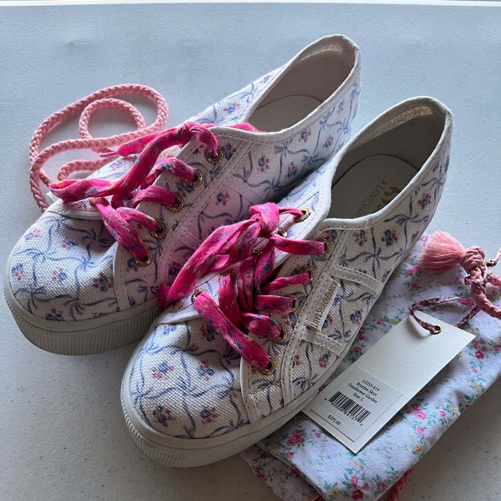 Loveshack x superga collab platform sneakers